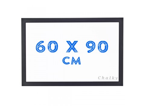 Chalky Beyaz Yazı Tahtası Siyah Çerçeveli 60x90 cm